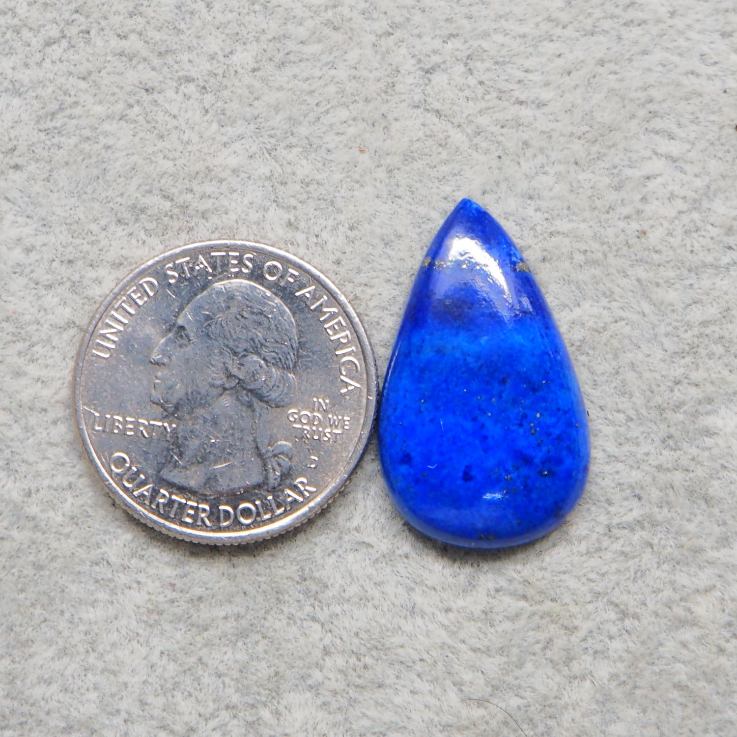 Lapis Lazuli Cabochon 28x17mm 16ct Pear – Pedra Gems