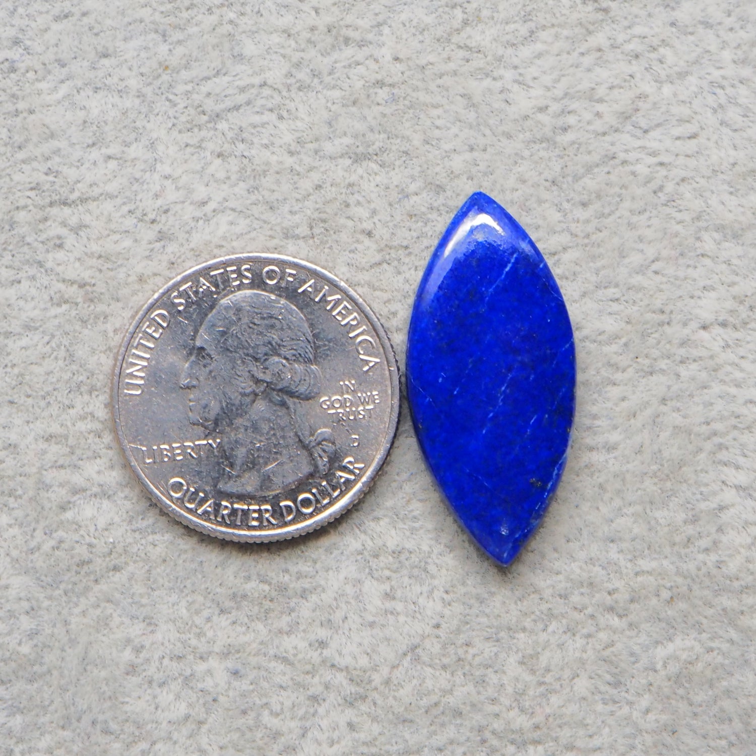 Lapis Lazuli Cabochon 31x14mm 16ct Marquise – Pedra Gems