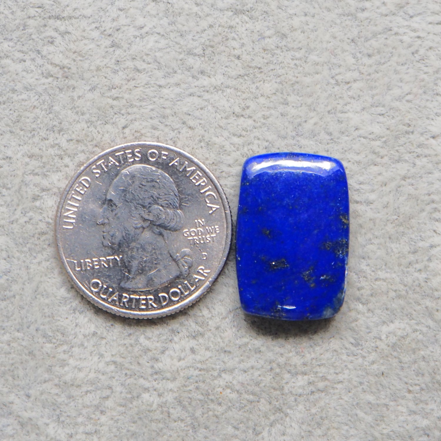 Lapis Lazuli Cabochon 23x15mm 21ct Cushion – Pedra Gems