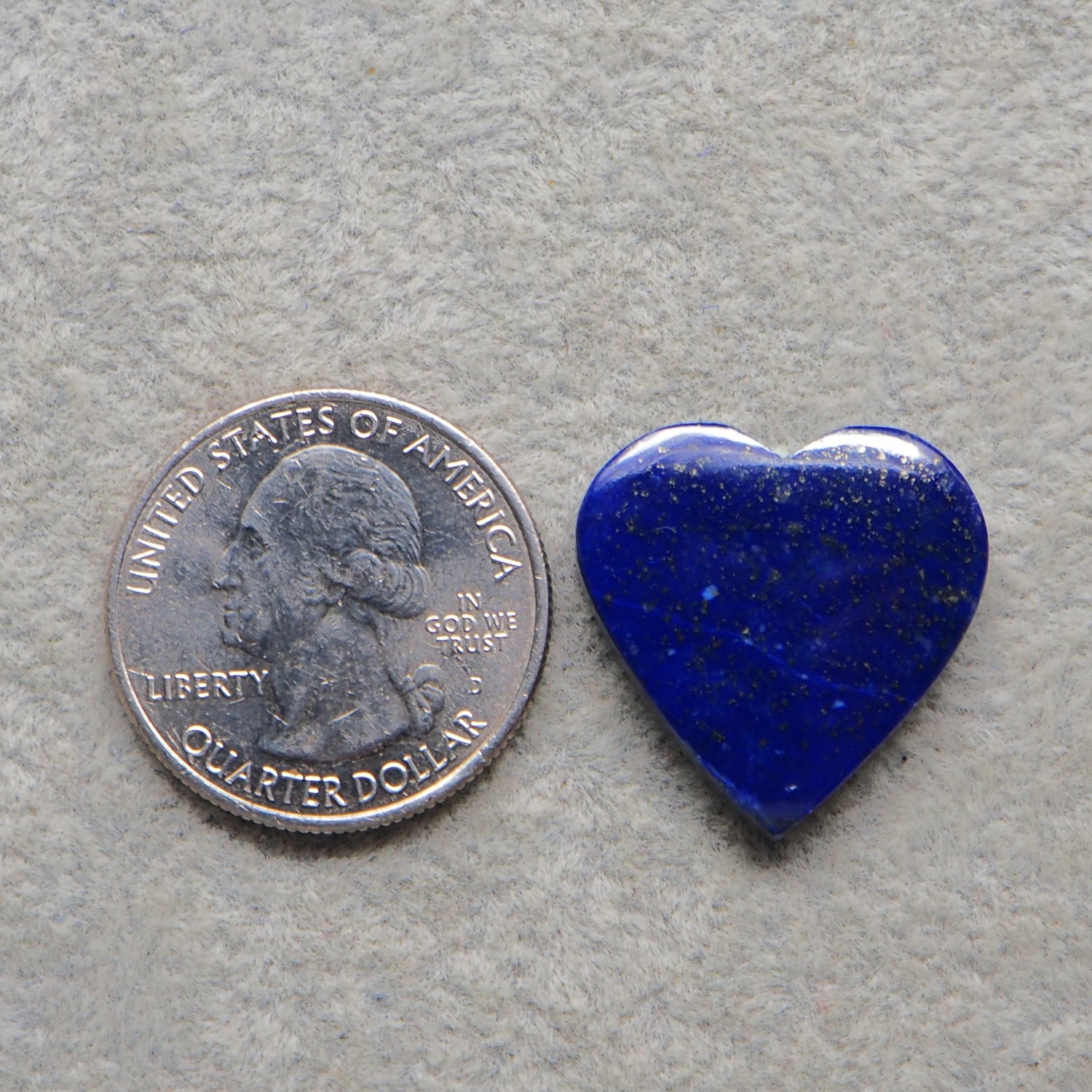 Natural Lapis Lazuli Heart Cabochon 22x22mm 20ct – Pedra Gems One of a Kind Loose Gemstone