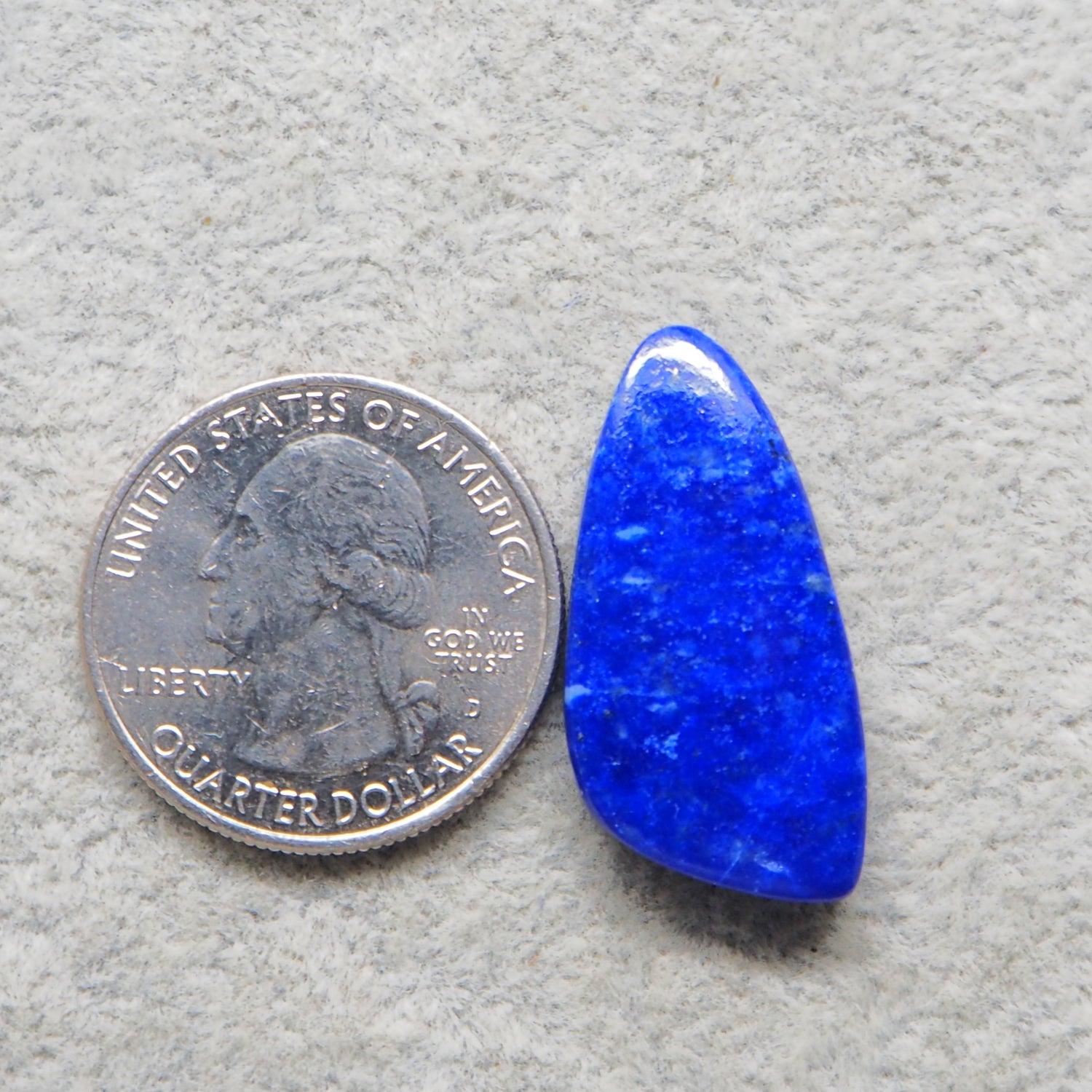 Natural Lapis Lazuli Freeform Cabochon 29x14mm 19.5ct – Pedra Gems One of a Kind Loose Gemstone