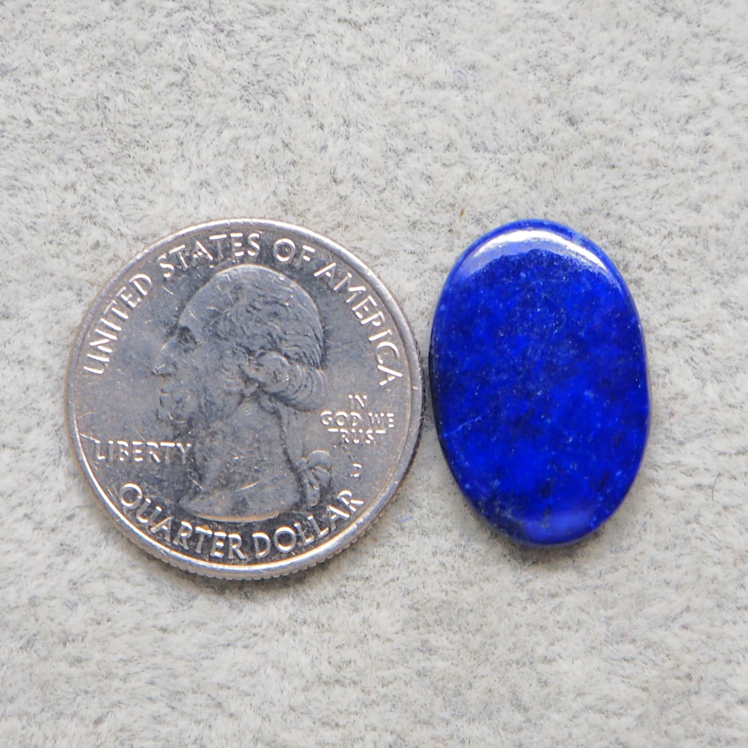 Natural Lapis Lazuli Oval Cabochon 22x14mm 9ct – Pedra Gems One of a Kind Loose Gemstone