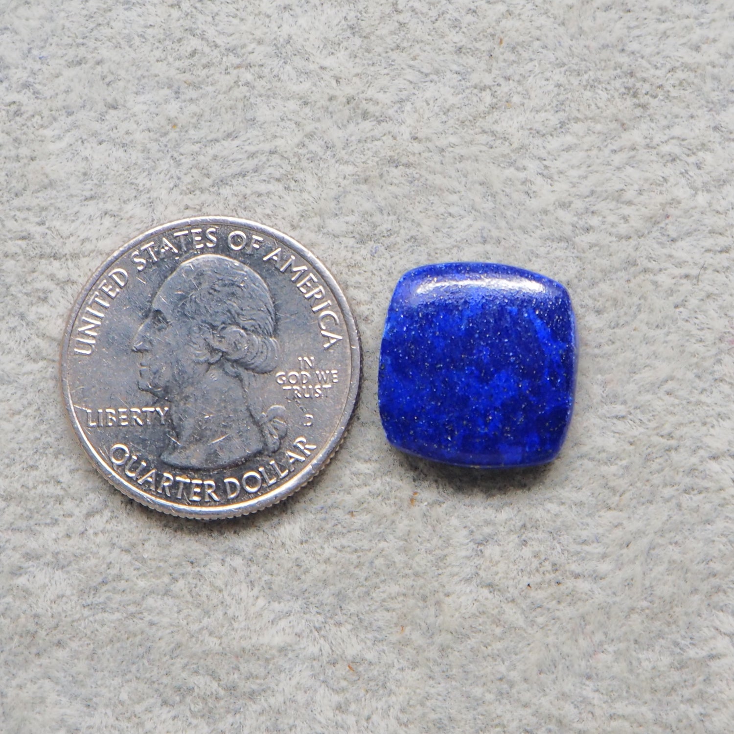 Natural Lapis Lazuli Cushion Cabochon 16x16mm 11ct – Pedra Gems One of a Kind Loose Gemstone