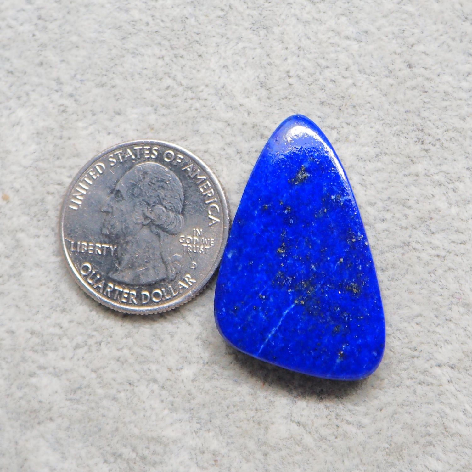 Natural Lapis Lazuli Freeform Cabochon 26x22mm 40ct – Pedra Gems One of a Kind Loose Gemstone