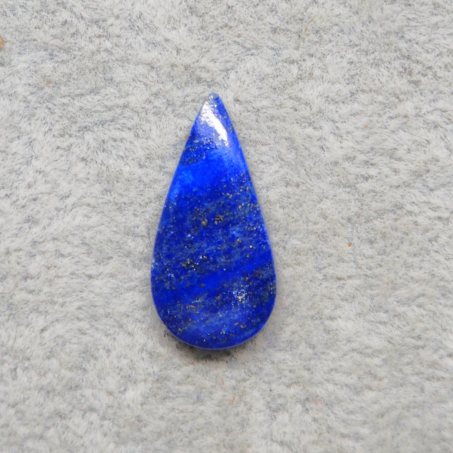 Natural Lapis Lazuli Pear Cabochon 25x13mm 12ct – Pedra Gems One of a Kind Loose Gemstone