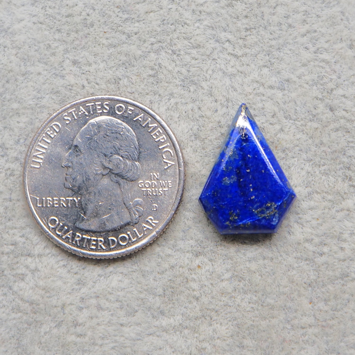 Natural Lapis Lazuli Kite Cabochon 20x14mm 8.5ct – Pedra Gems One of a Kind Loose Gemstone