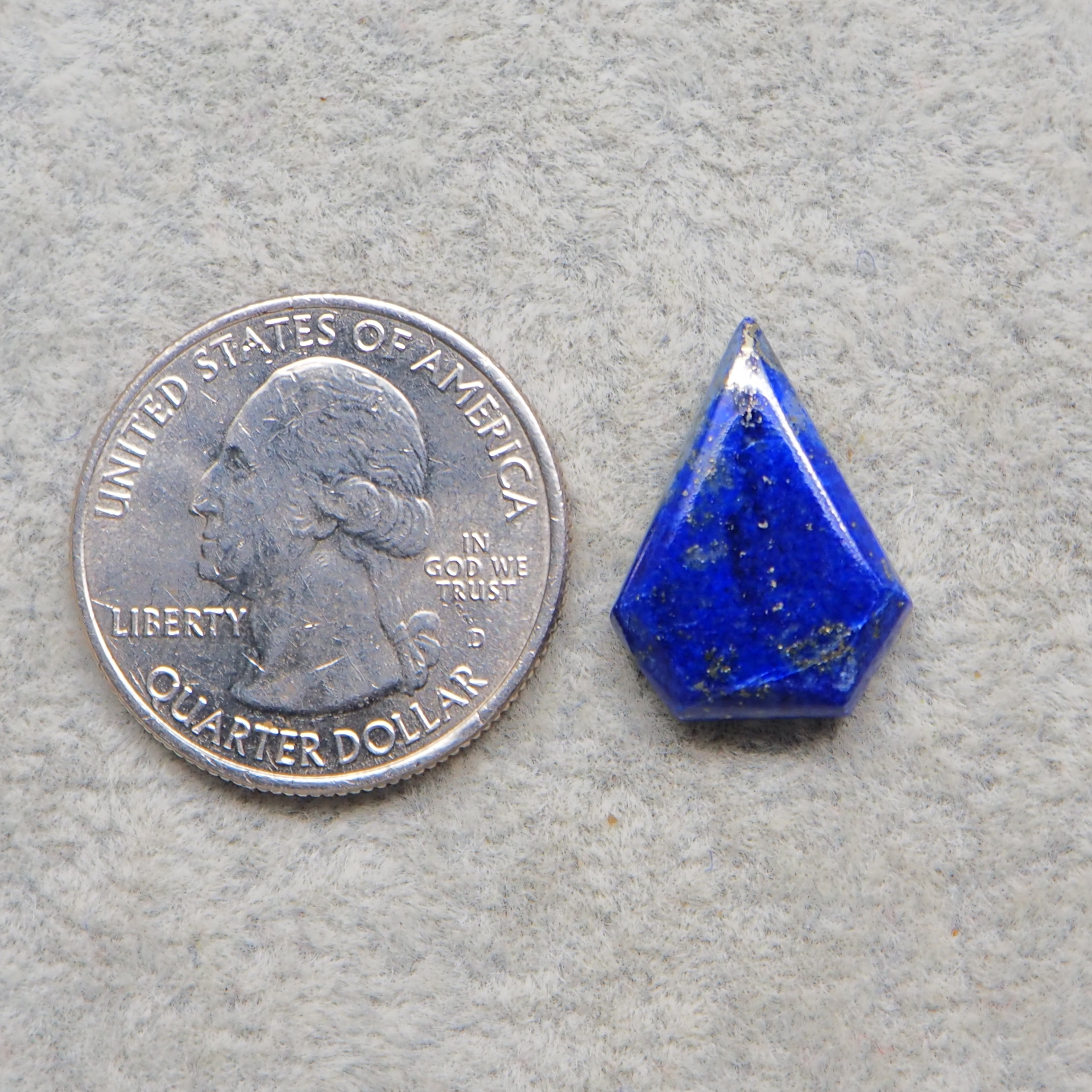 Natural Lapis Lazuli Kite Cabochon 20x14mm 8.5ct – Pedra Gems One of a Kind Loose Gemstone