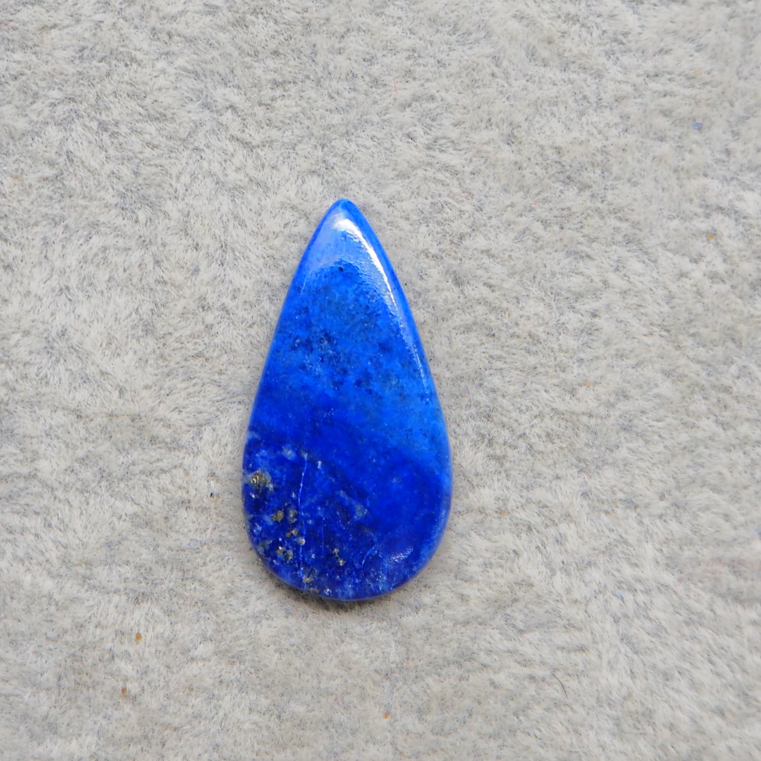 Natural Lapis Lazuli Pear Cabochon 25x13mm 7ct – Pedra Gems One of a Kind Loose Gemstone