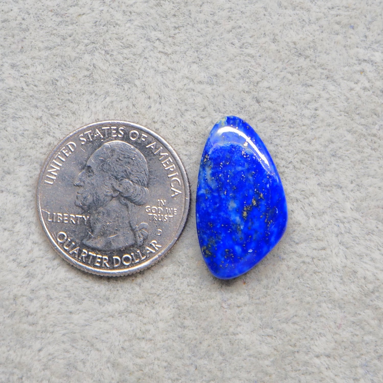 Natural Lapis Lazuli Freeform Cabochon 25x14mm 15.5ct – Pedra Gems One of a Kind Loose Gemstone