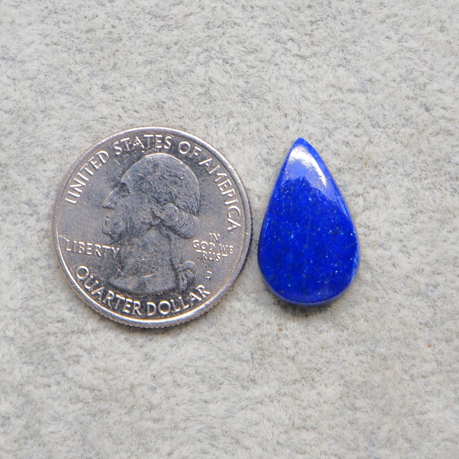 Natural Lapis Lazuli Pear Cabochon 20x12mm 8.5ct – Pedra Gems One of a Kind Loose Gemstone