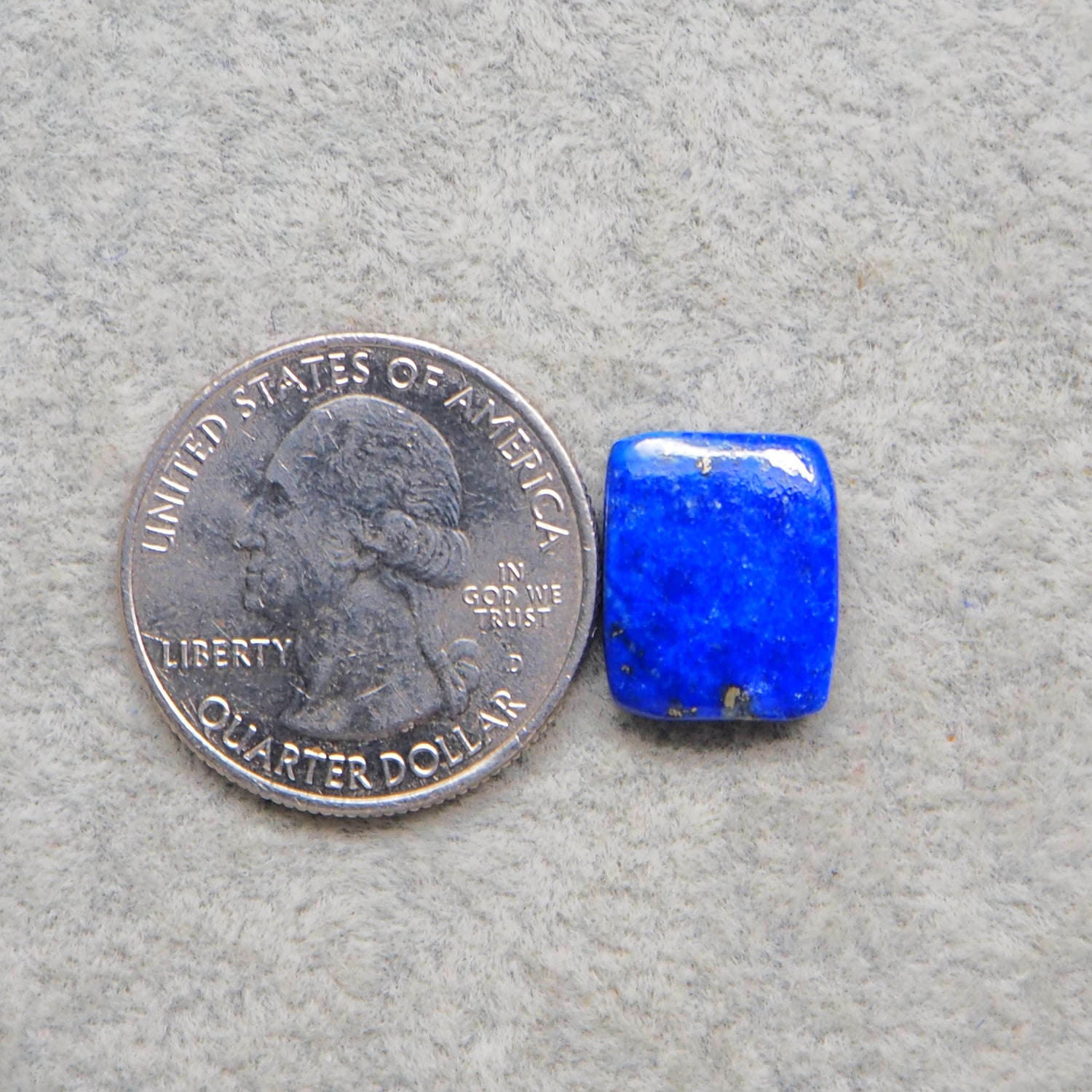 Natural Lapis Lazuli Rectangle Cabochon 14x11mm 7ct – Pedra Gems One of a Kind Loose Gemstone