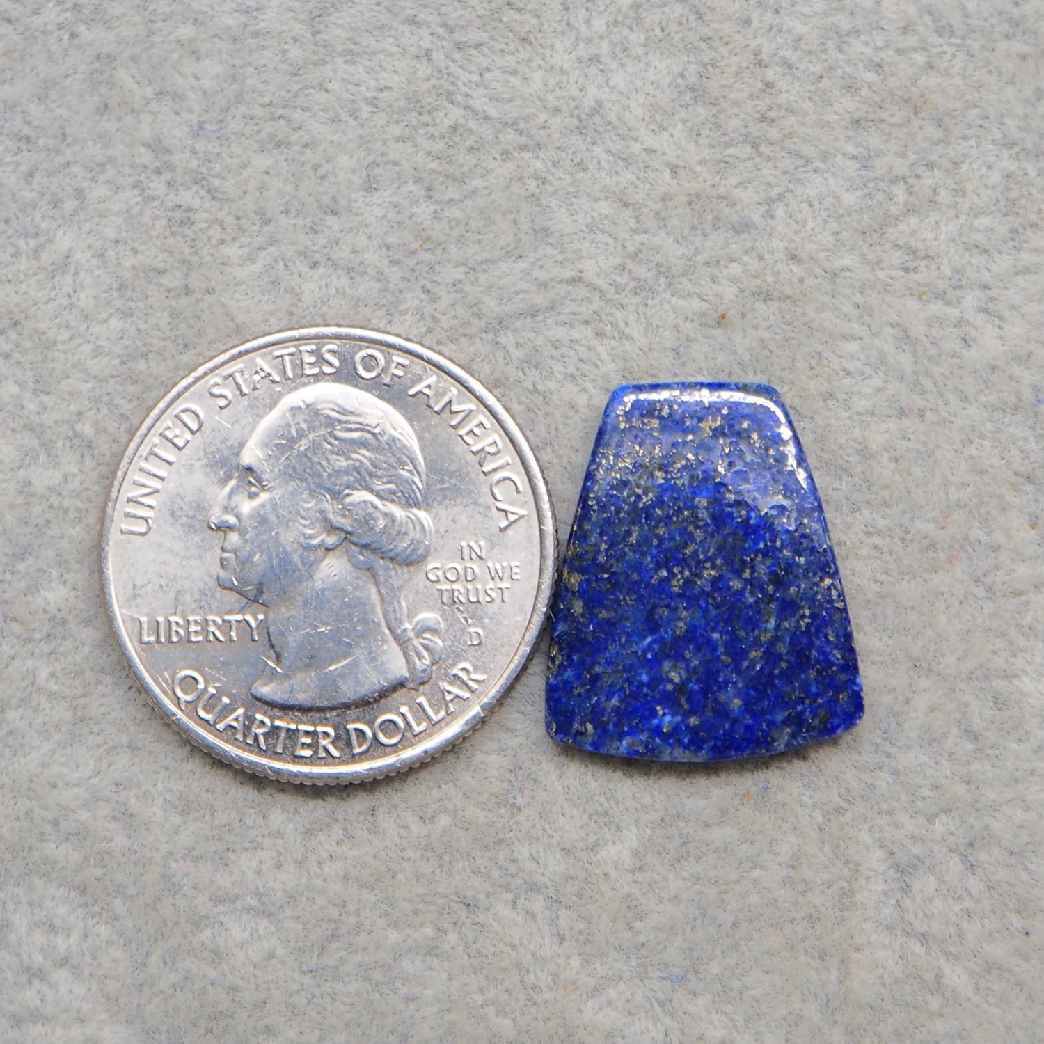 Natural Lapis Lazuli Trapezoid Cabochon 20x16mm 7.5ct – Pedra Gems One of a Kind Loose Gemstone