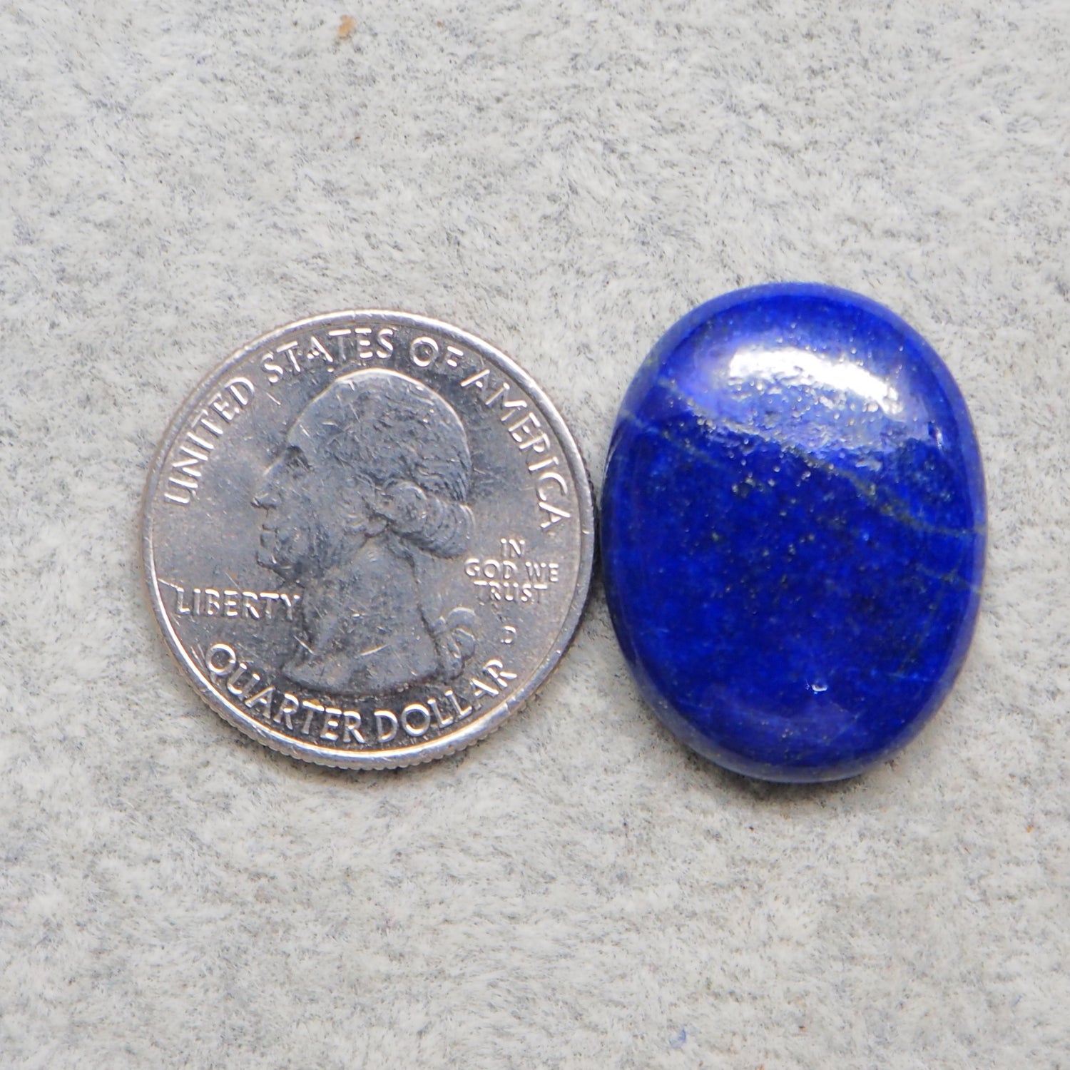 Natural Lapis Lazuli Oval Cabochon 26x12mm 29ct – Pedra Gems One of a Kind Loose Gemstone