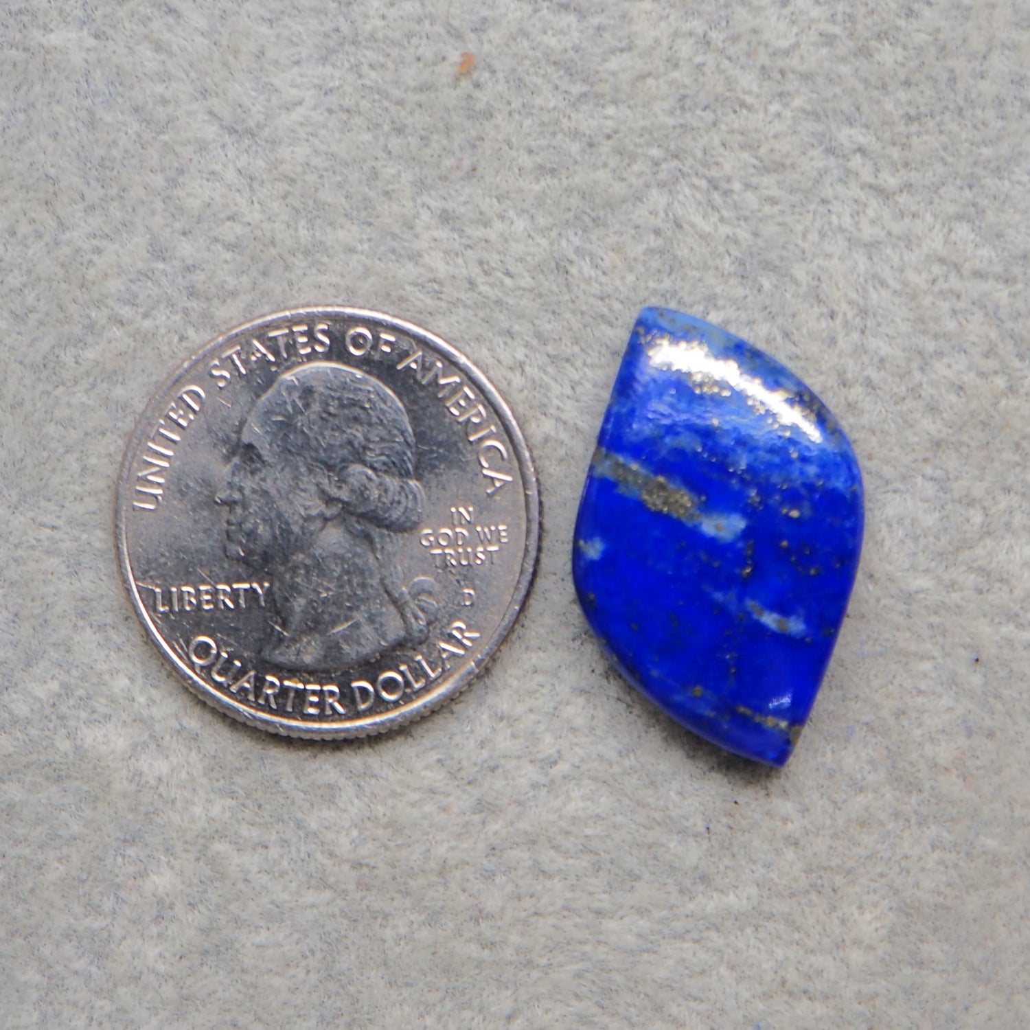 Natural Lapis Lazuli Freeform Cabochon 26x16mm 17.5ct – Pedra Gems One of a Kind Loose Gemstone