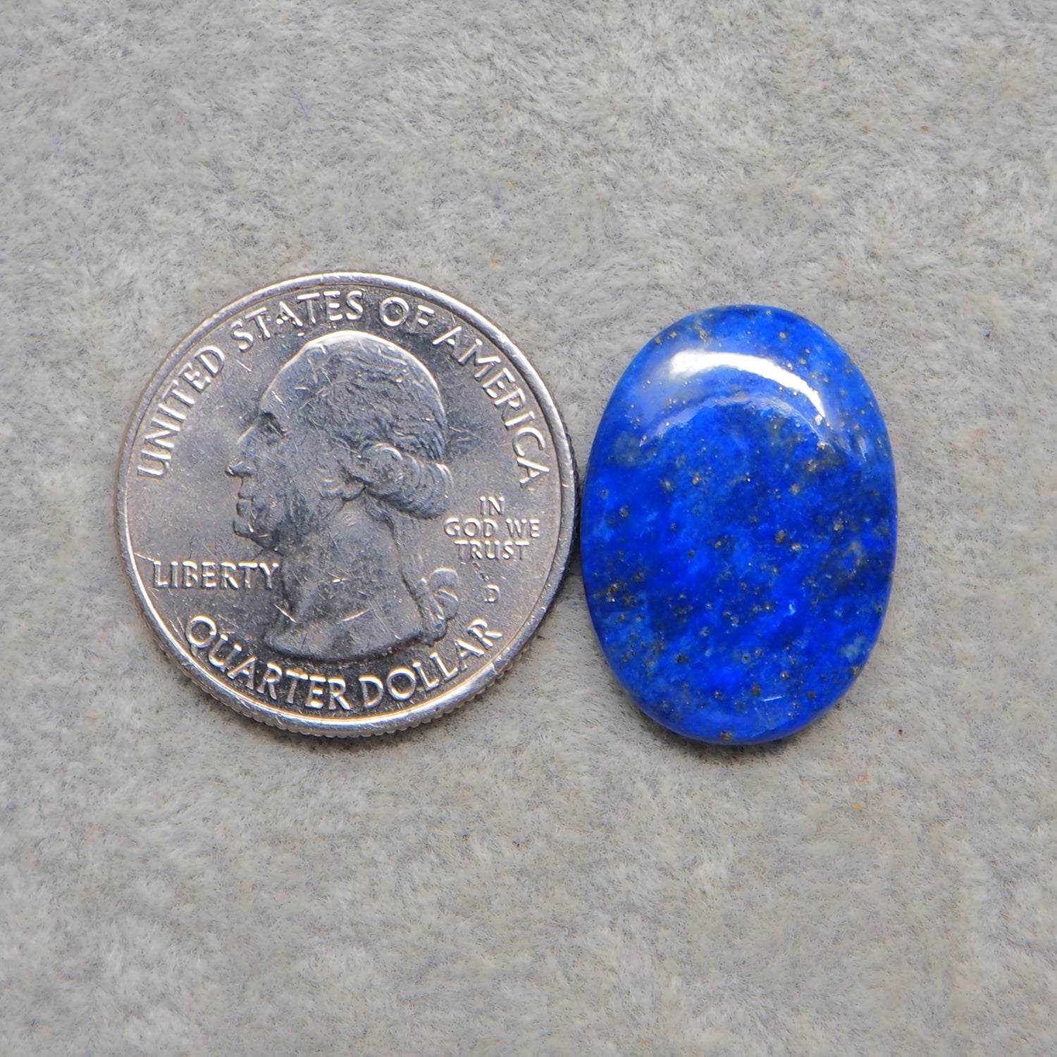 Natural Lapis Lazuli Oval Cabochon 23x16mm 13ct – Pedra Gems One of a Kind Loose Gemstone
