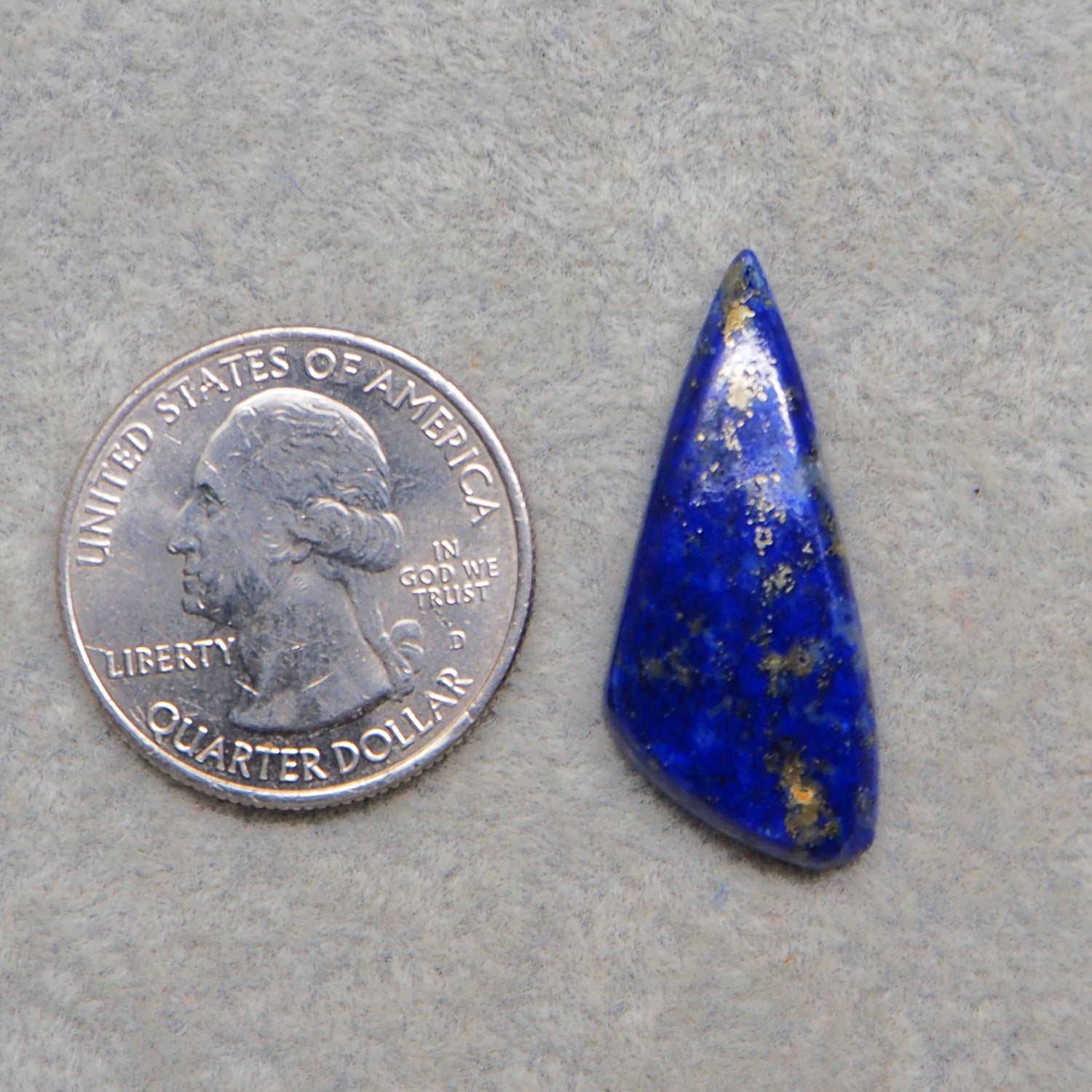 Natural Lapis Lazuli Freeform Cabochon 31x13mm 14ct – Pedra Gems One of a Kind Loose Gemstone