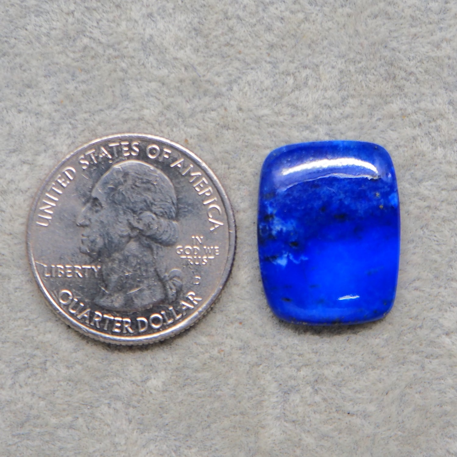 Natural Lapis Lazuli Rectangle Cabochon 21x16mm 12.5ct – Pedra Gems One of a Kind Loose Gemstone
