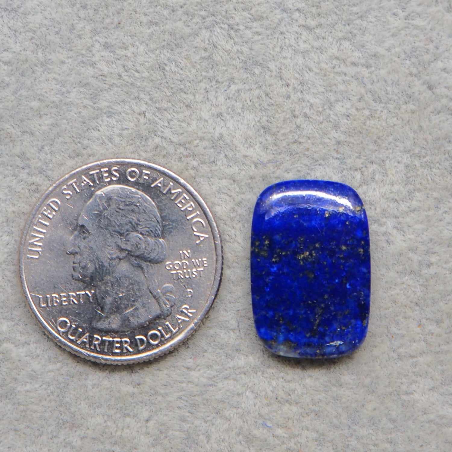 Natural Lapis Lazuli Rectangle Cabochon 21x14mm 11ct – Pedra Gems One of a Kind Loose Gemstone