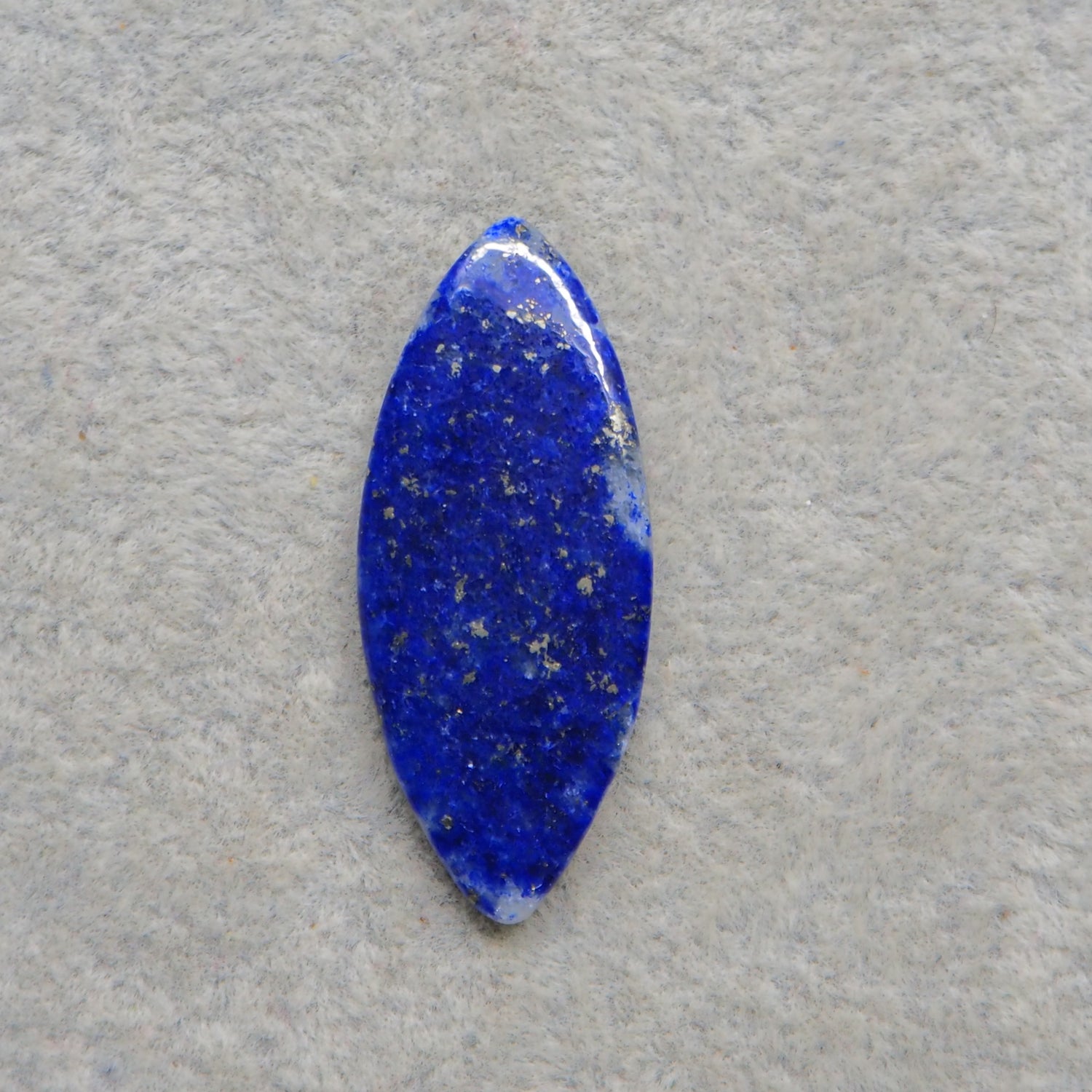 Natural Lapis Lazuli Marquise Navette Cabochon 33x14mm 14.5ct – Pedra Gems One of a Kind Loose Gemstone