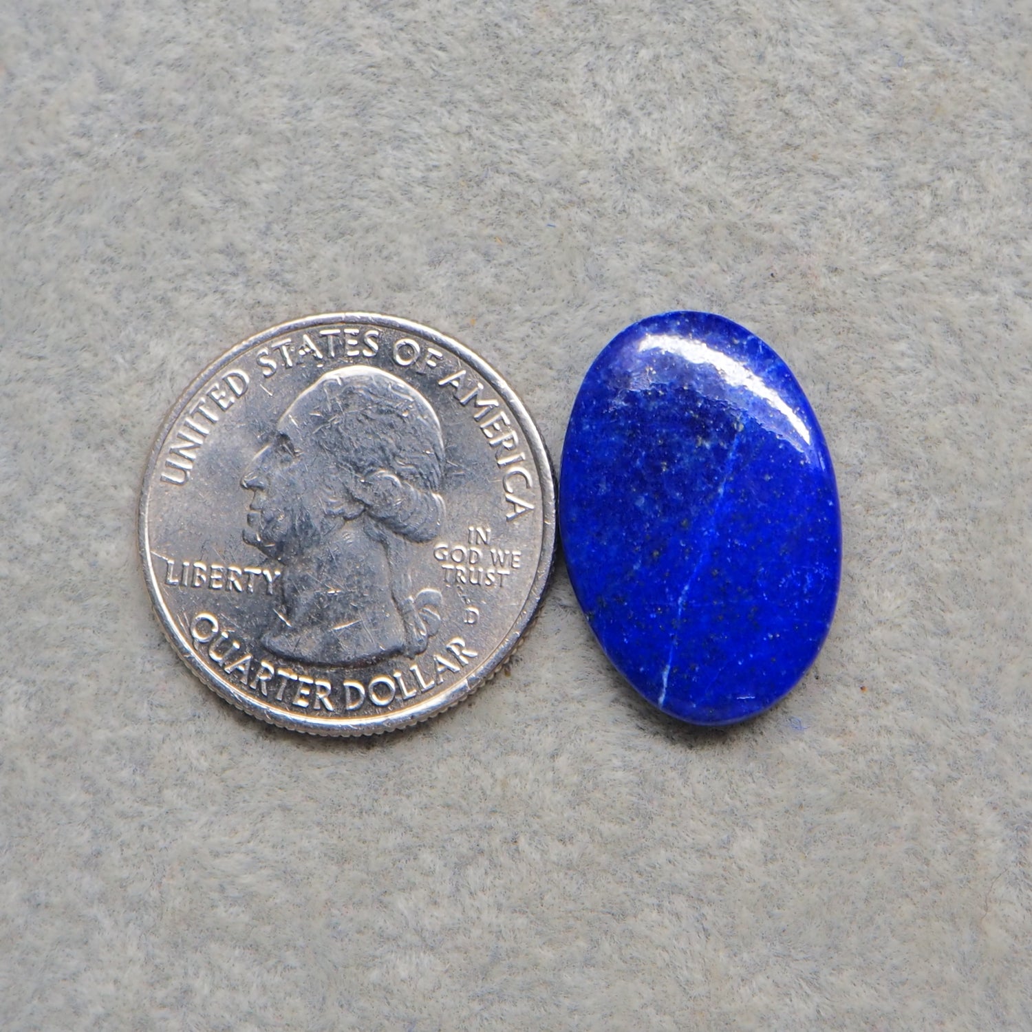 Natural Lapis Lazuli Oval Cabochon 23x15mm 13.5ct – Pedra Gems One of a Kind Loose Gemstone