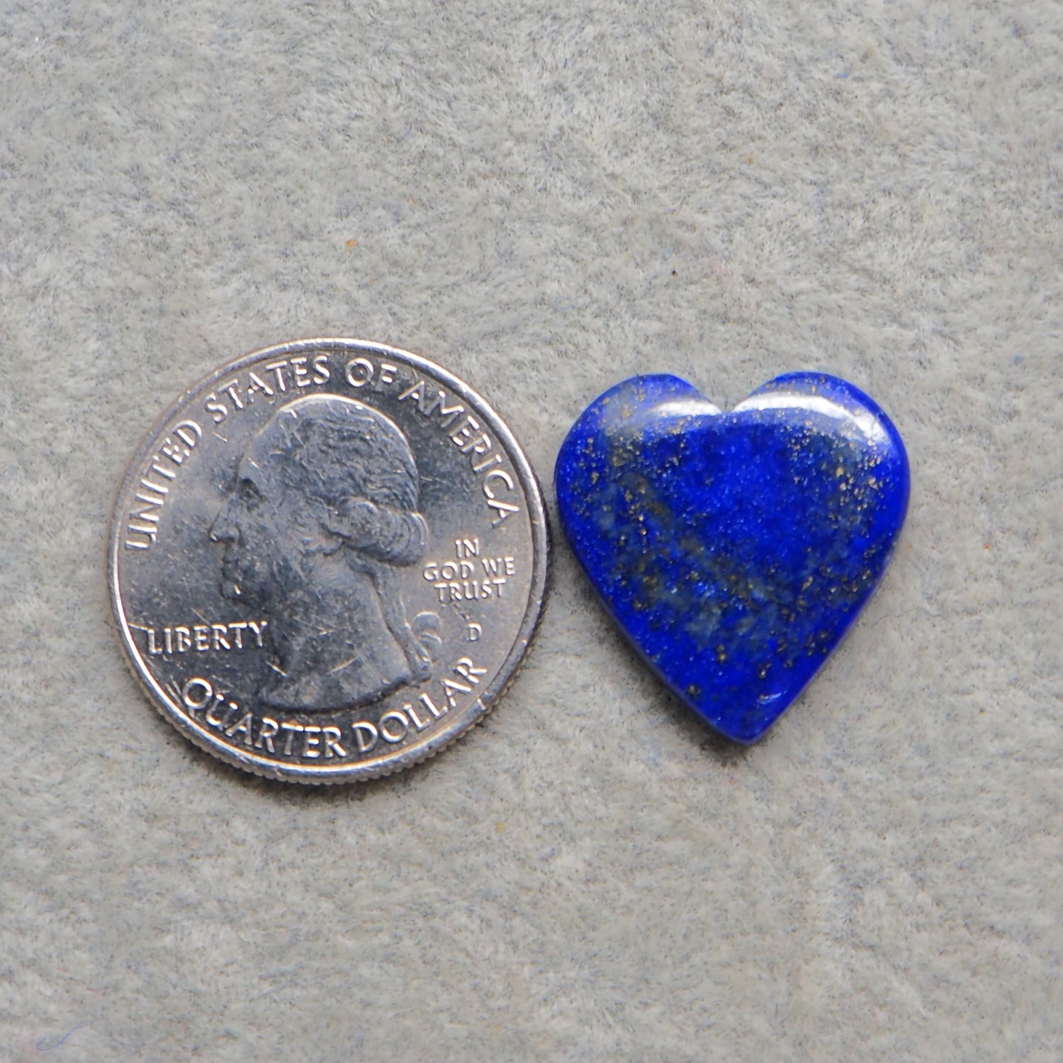Natural Lapis Lazuli Heart Cabochon 20x19mm 12.5ct – Pedra Gems One of a Kind Loose Gemstone