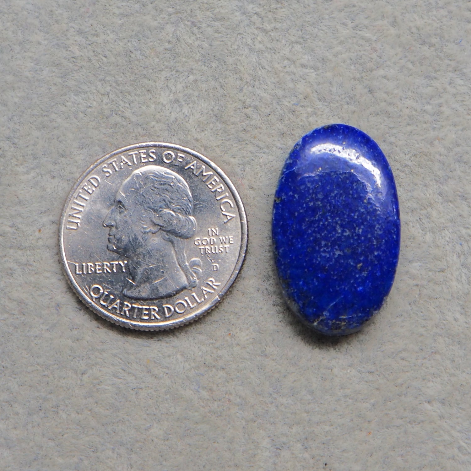 Natural Lapis Lazuli Oval Cabochon 27x16mm 24ct – Pedra Gems One of a Kind Loose Gemstone