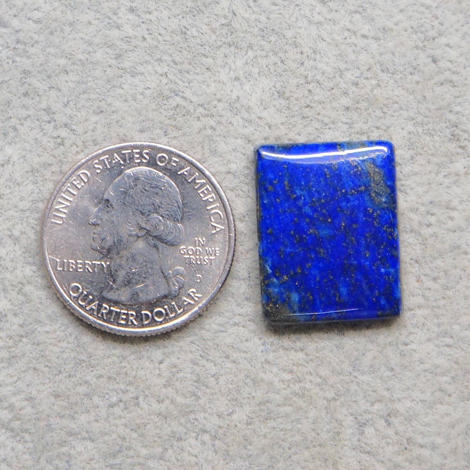 Natural Lapis Lazuli Rectangle Cabochon 22x18mm 16.5ct – Pedra Gems One of a Kind Loose Gemstone