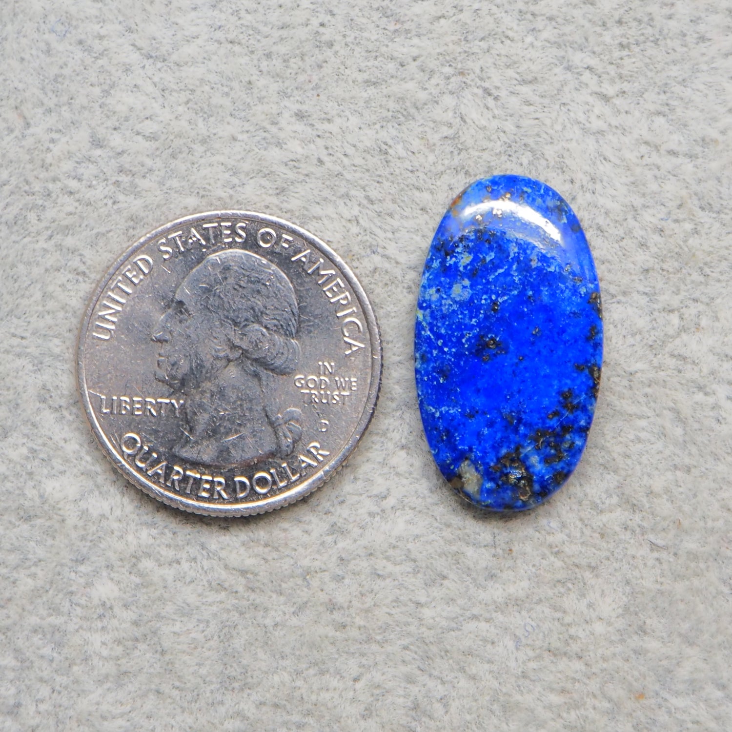 Natural Lapis Lazuli Oval Cabochon 26x15mm 11ct – Pedra Gems One of a Kind Loose Gemstone