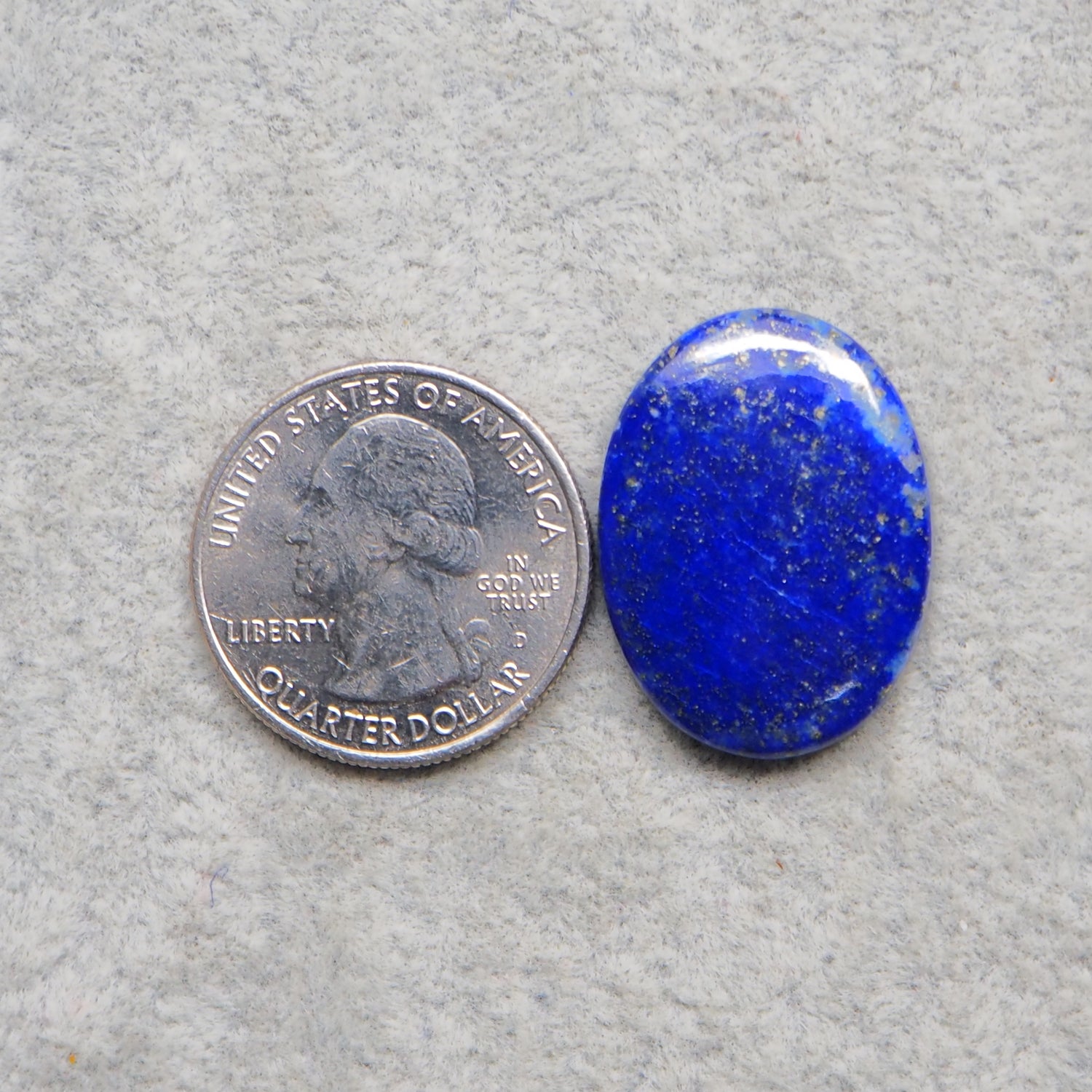 Natural Lapis Lazuli Oval Cabochon 26x20mm 23ct – Pedra Gems One of a Kind Loose Gemstone