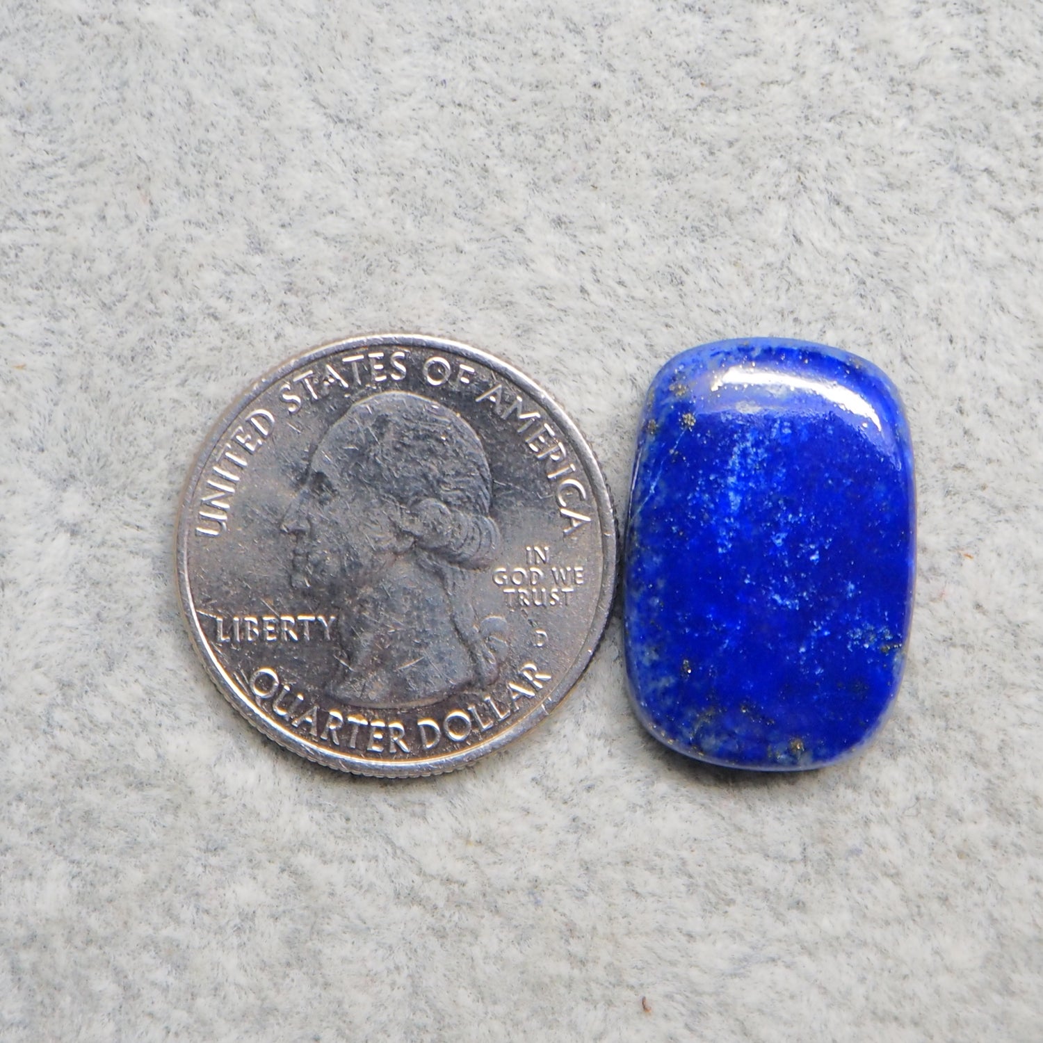 Natural Lapis Lazuli Rectangle Cabochon 23x16mm 18ct – Pedra Gems One of a Kind Loose Gemstone