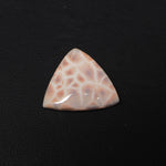 Natural Pink Natrolite (Thomsonite) Trillion Cabochon 19x19x4mm 9ct - view 4 - Pedra Gems
