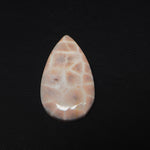 Natural Pink Natrolite (Thomsonite) Pear Cabochon 32x18x5mm 18.5ct - view 4 - Pedra Gems