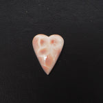 Natural Pink Natrolite (Thomsonite) Heart Cabochon 20x15x4mm 8.5ct - view 4 - Pedra Gems