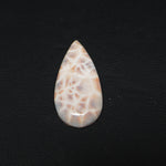 Natural Pink Natrolite (Thomsonite) Pear Cabochon 28x13x4mm 9.5ct - view 4 - Pedra Gems