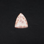Natural Pink Natrolite (Thomsonite) Triangle Cabochon 21x14x4mm 6.5ct - view 4 - Pedra Gems
