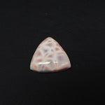 Natural Pink Natrolite (Thomsonite) Trillion Cabochon 18x18x5mm 10ct - view 2 - Pedra Gems