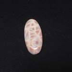 Natural Pink Natrolite (Thomsonite) Oval Cabochon 26x12x4mm 9.5ct - view 4 - Pedra Gems
