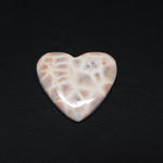 Natural Pink Natrolite (Thomsonite) Heart Cabochon 23x24x6mm 20ct - view 4 - Pedra Gems