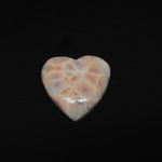 Natural Pink Natrolite (Thomsonite) Heart Cabochon 21x21x5mm 14ct - view 4 - Pedra Gems