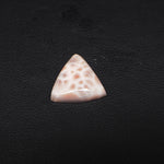 Natural Pink Natrolite (Thomsonite) Trillion Cabochon 14x14x4mm 4.5ct - view 4 - Pedra Gems