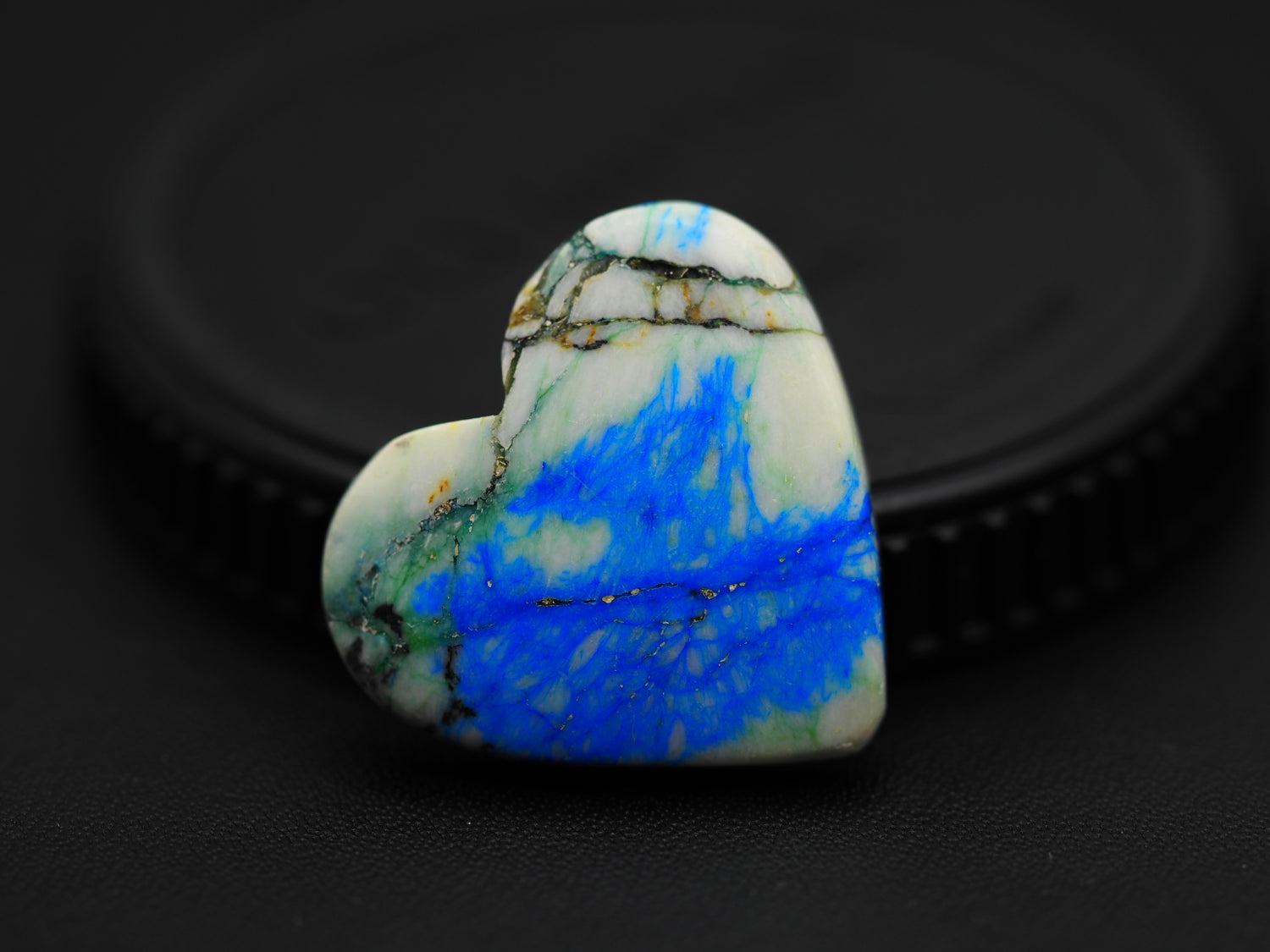 Azurite Turquoise Cabochon Heart Shape 22x24x4 MM PG-AZT013