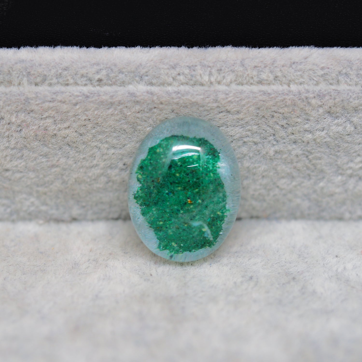 Garden Quartz Drill Fill Cabochon 23x17mm 29.5ct Deep Dome – Pedra Gems