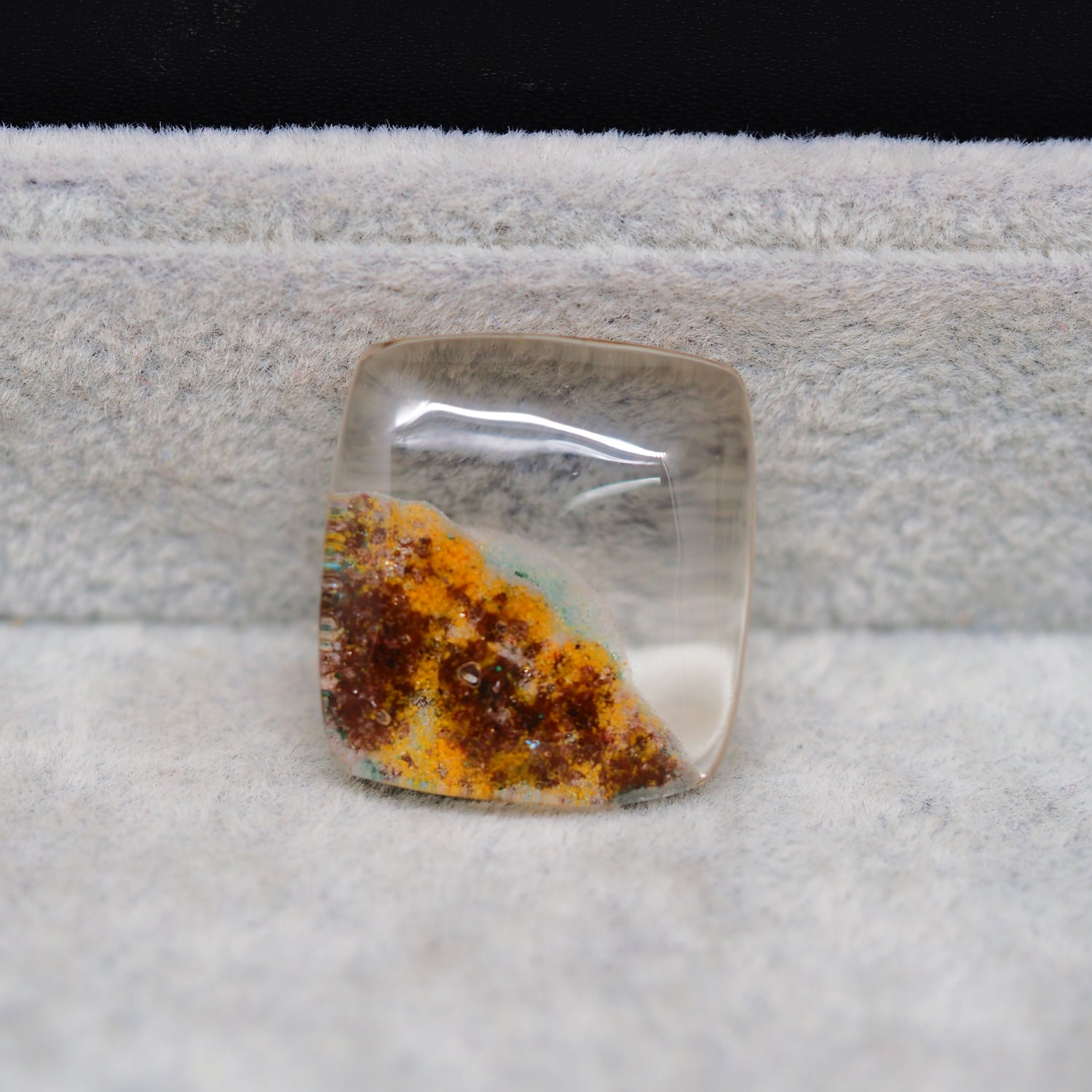 Garden Quartz Drill Fill Cabochon 25x23mm 37ct Cushion – Pedra Gems