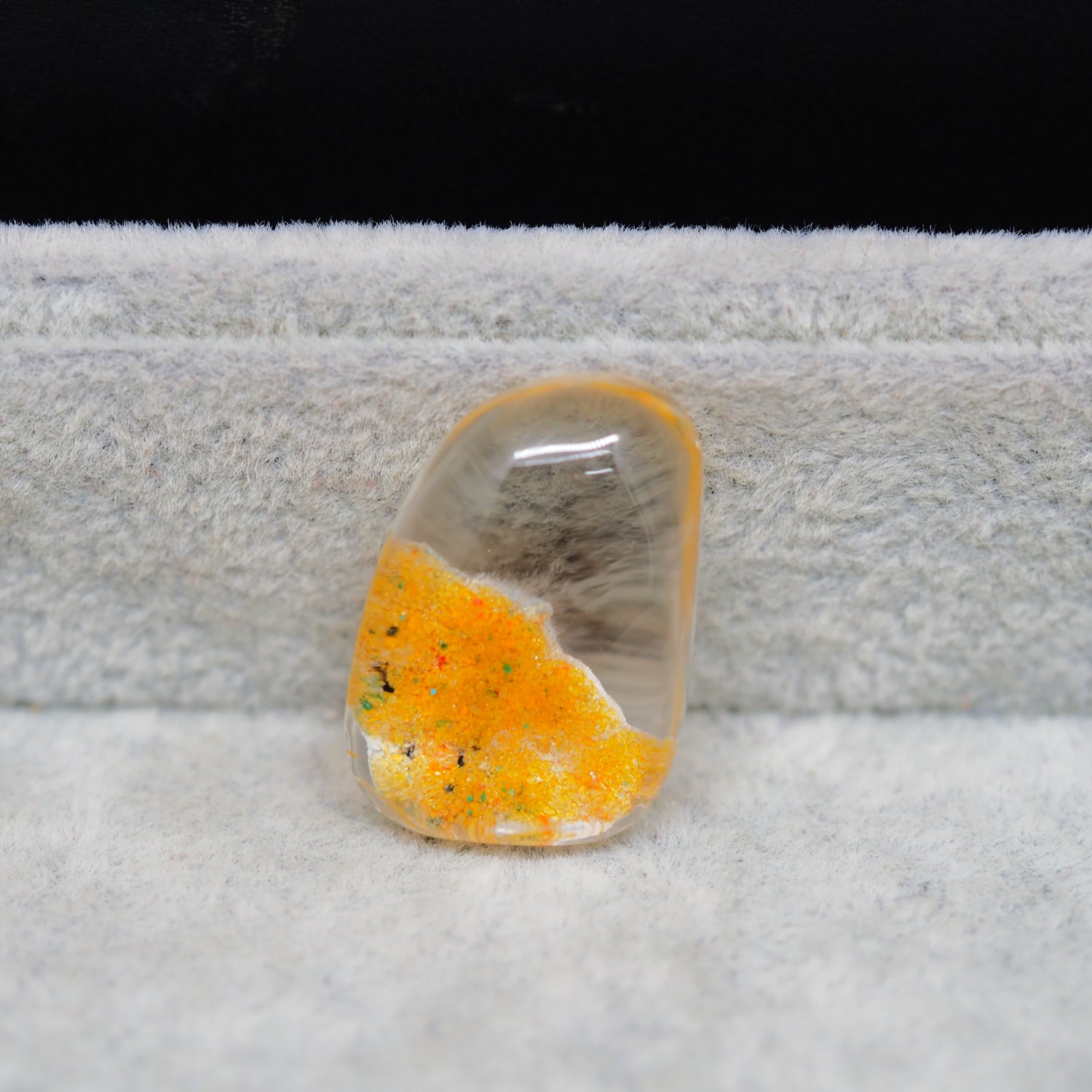 Garden Quartz Drill Fill Cabochon 26x18mm 32.5ct Freeform – Pedra Gems