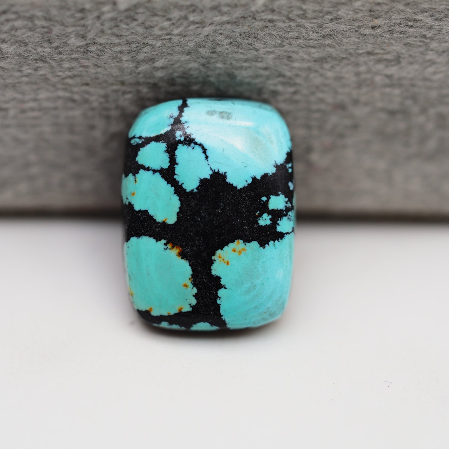 Natural Tibetan Turquoise Cabochon Gemstone Cushion Shape 15x11x4 MM