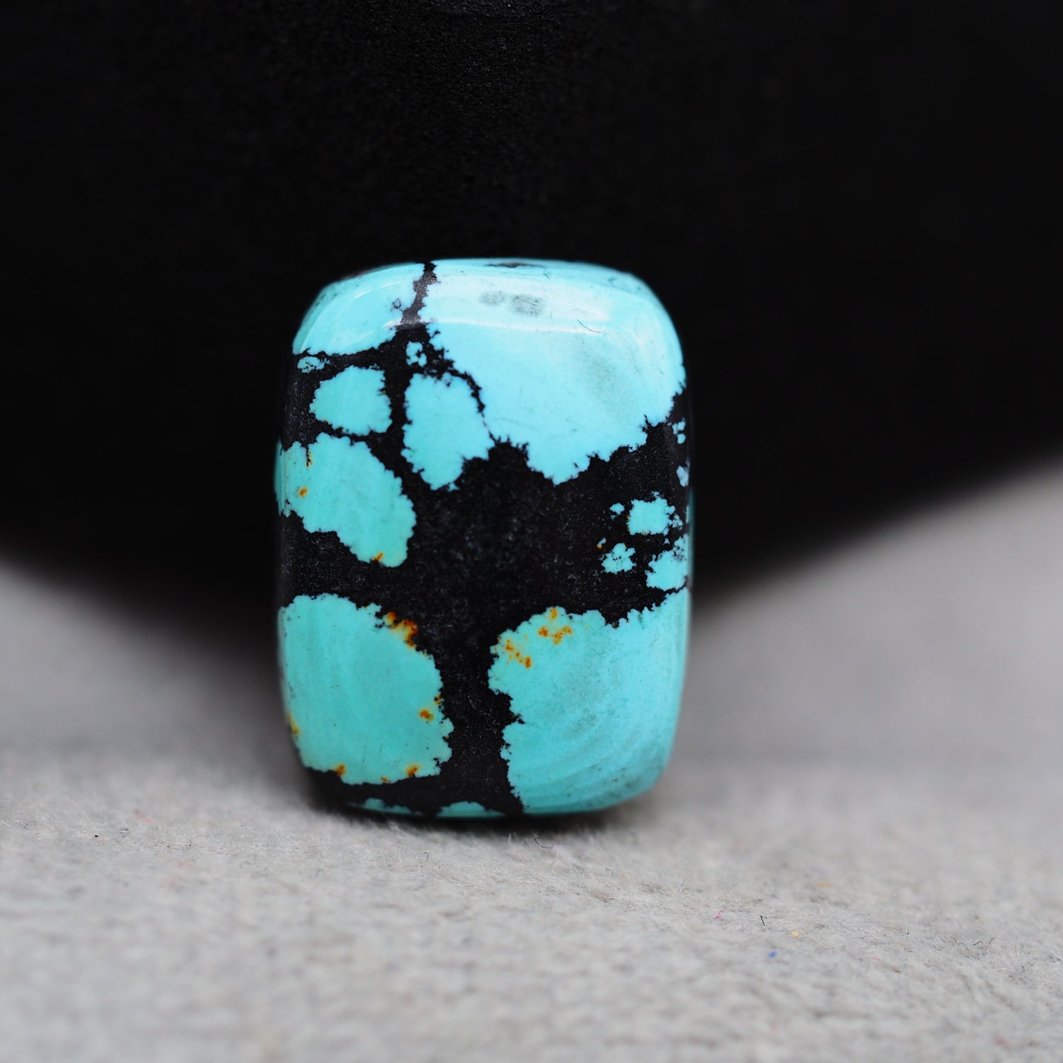 Natural Tibetan Turquoise Cabochon Gemstone Cushion Shape 15x11x4 MM