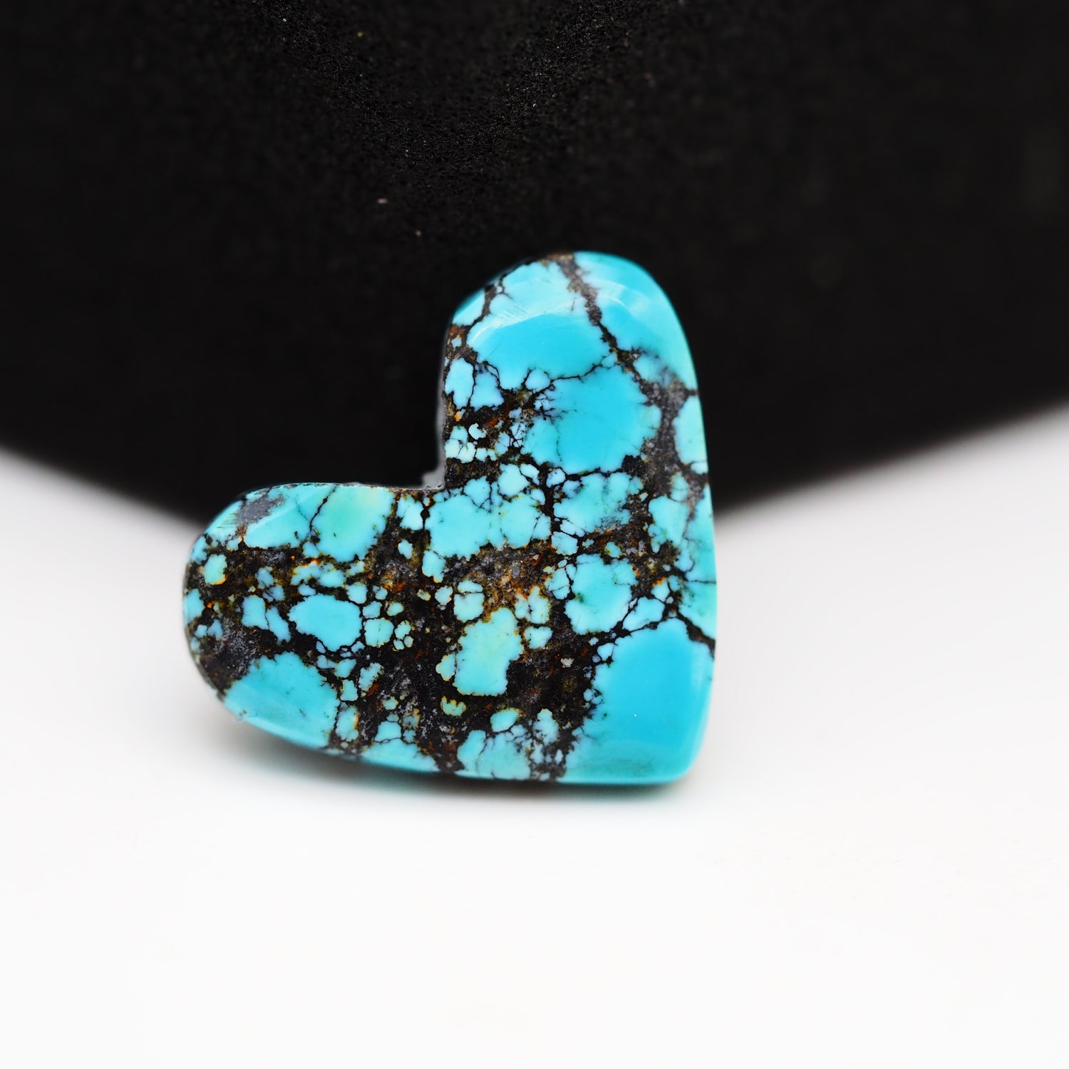 Natural Tibetan Turquoise Cabochon Gemstone Heart Shape 12x14x2 MM