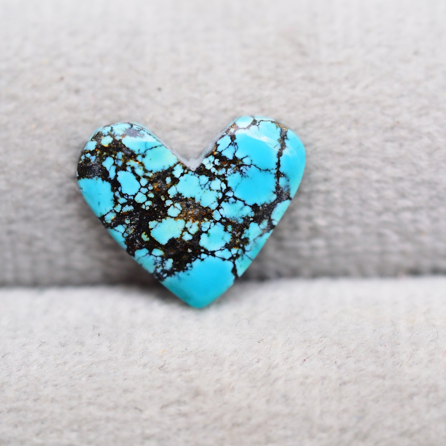 Natural Tibetan Turquoise Cabochon Gemstone Heart Shape 12x14x2 MM