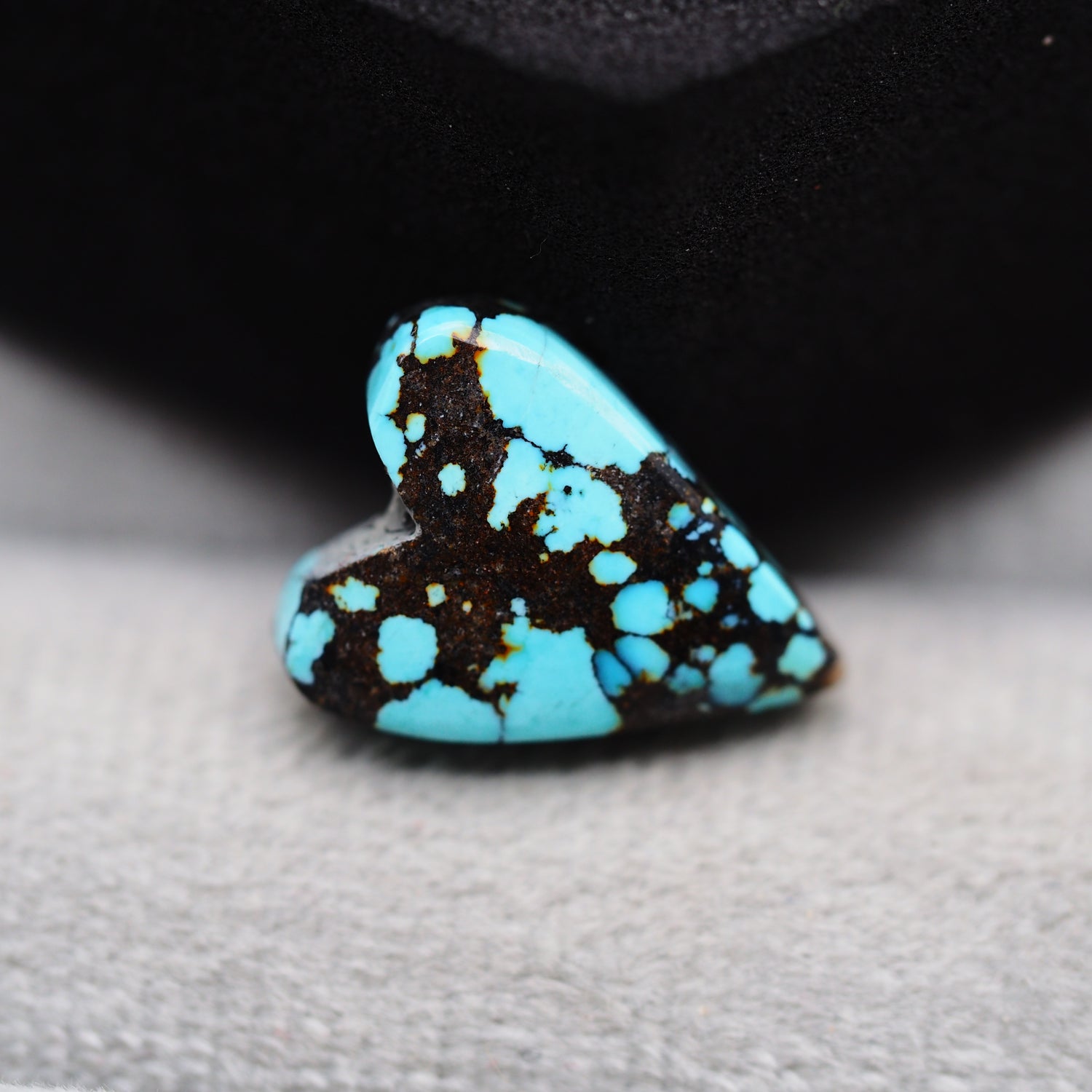 Natural Tibetan Turquoise Cabochon Gemstone Heart Shape 16x13x4 MM