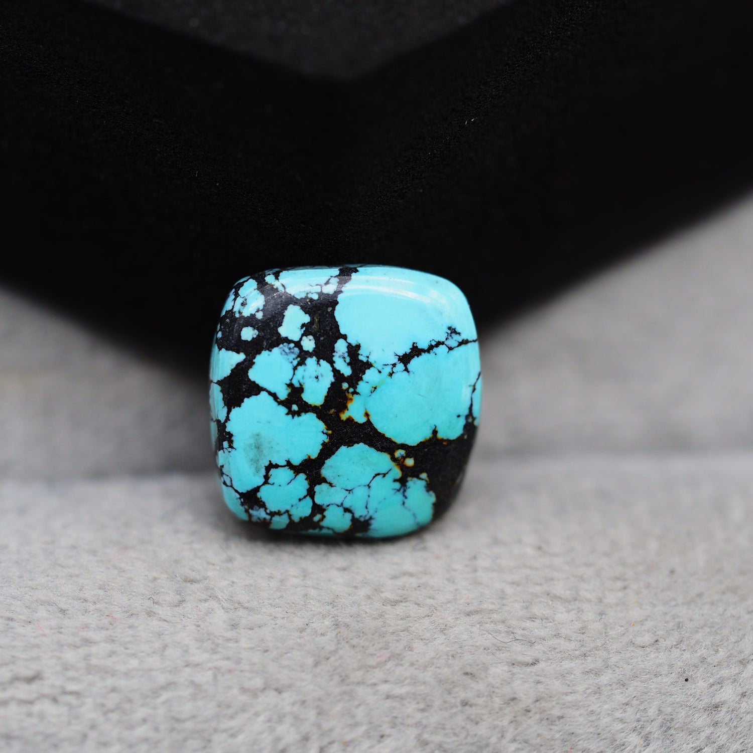 Natural Tibetan Turquoise Cabochon Gemstone Cushion Shape  12x3 MM